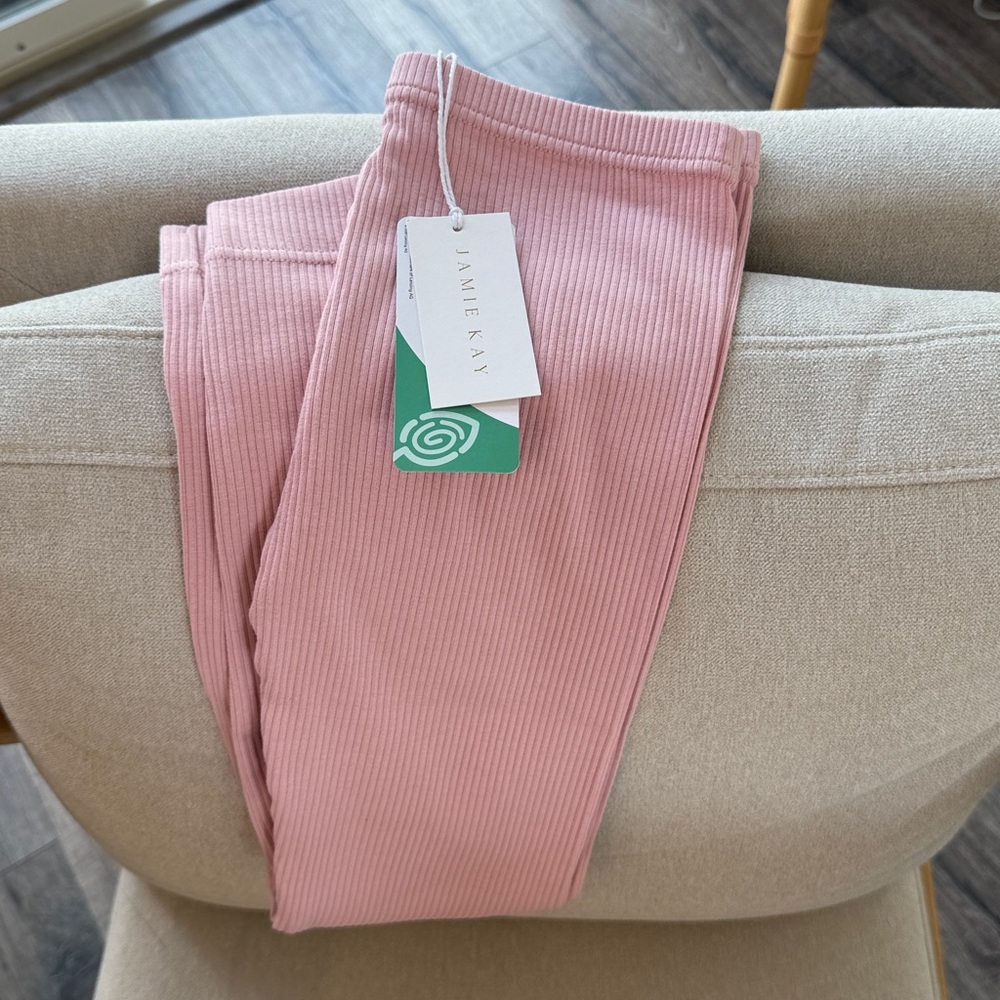 Jamie Kay Blush Ribbed leggings